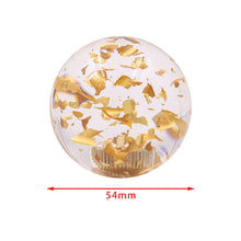 Load image into Gallery viewer, BRAND NEW Manual Gear Crystal Yellow Glitter Round Ball Shift Knob Shifter Universal M8 M10 M12