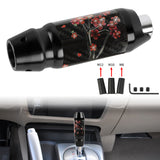 Brand New Universal Sakura Flower Real Carbon Fiber Black Aluminum Automatic Transmission Racing Gear Shift Knob