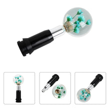 Load image into Gallery viewer, Brand New Universal Round Ball Crystal Clear Green Flowers Automatic Gear Shift Knob Shifter