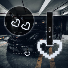 Load image into Gallery viewer, Brand New Minecraft Heart Silver Handle JDM TSURIKAWA Ring Subway Train Bus Handle Strap Charm Drift