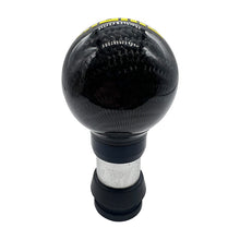 Load image into Gallery viewer, Brand New Universal Momo Real Carbon Fiber Black Round Ball Automatic Car Gear Shift Knob