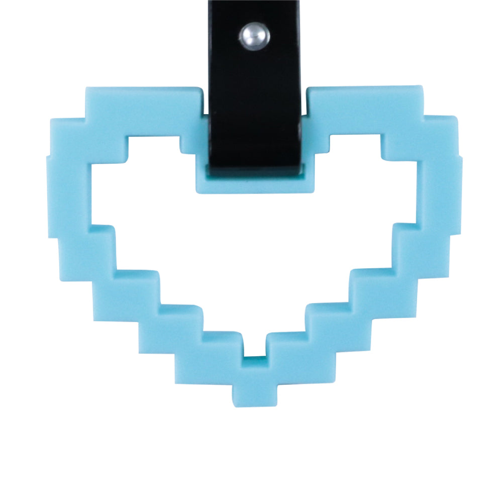 Brand New Minecraft Heart Teal Handle JDM TSURIKAWA Ring Subway Train Bus Handle Strap Charm Drift