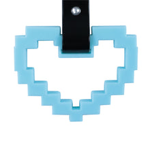 Load image into Gallery viewer, Brand New Minecraft Heart Teal Handle JDM TSURIKAWA Ring Subway Train Bus Handle Strap Charm Drift