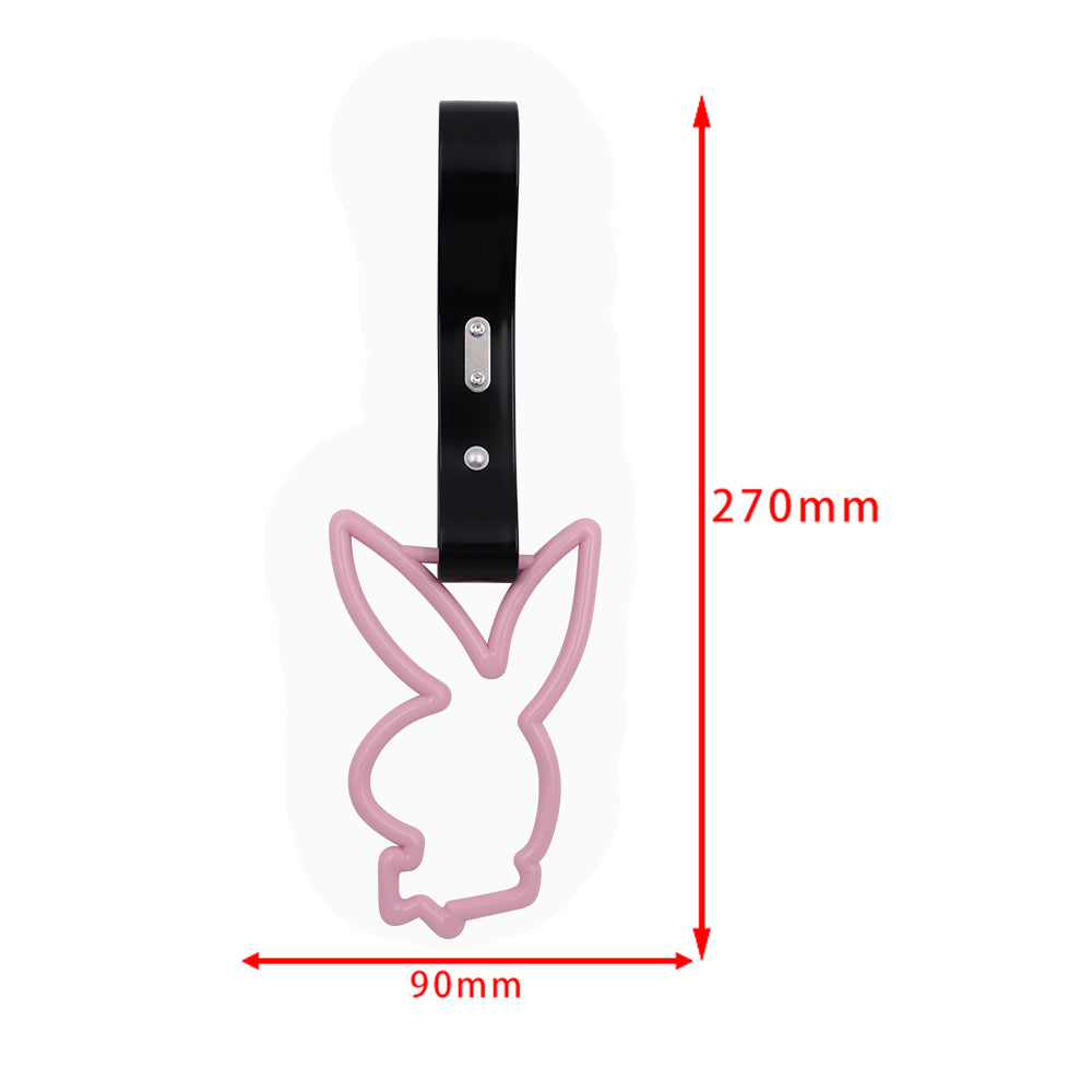 Brand New Playboy Bunny Shaped Pink JDM TSURIKAWA Subway Bus Handle Strap Charm Drift