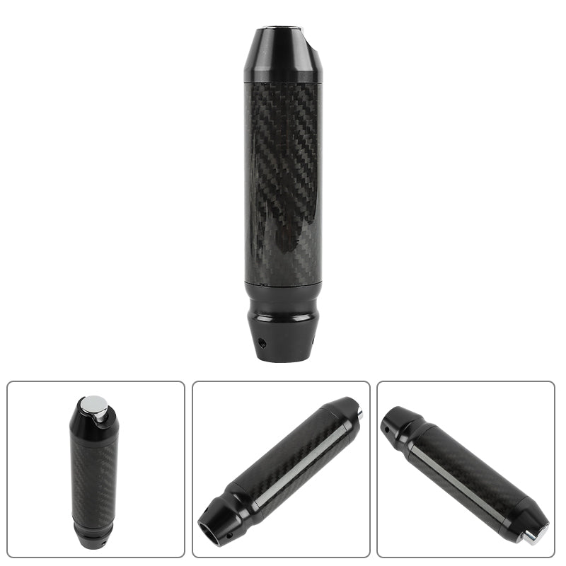 Brand New Universal Real Carbon Fiber Black Aluminum Automatic Transmission Racing Gear Shift Knob