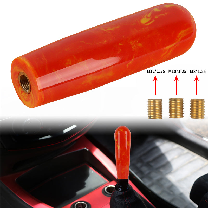 Brand New JDM Universal JDM Red 15CM Marble Style Stick Manual Gear Shift Knob Shifter M8 M10 M12