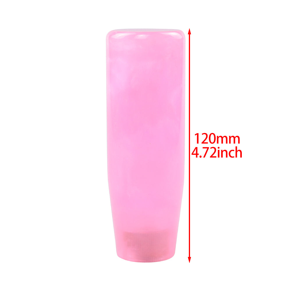 Brand New 12CM Universal Pearl Long Pink Stick Manual Car Gear Shift Knob Shifter M8 M10 M12