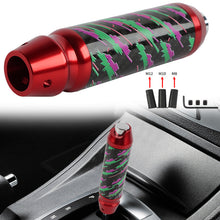 Load image into Gallery viewer, Brand New HKS Universal Real Carbon Fiber Red Aluminum Automatic Transmission Racing Gear Shift Knob