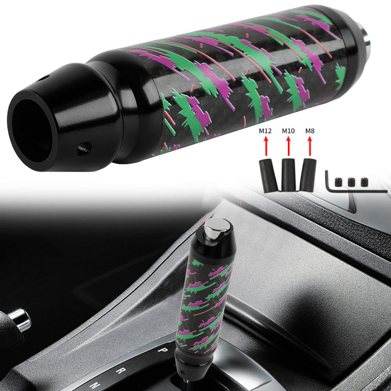 Brand New HKS Universal Real Carbon Fiber Black Aluminum Automatic Transmission Racing Gear Shift Knob