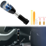 Brand New Universal JDM Crystal Rose Flowers Blue Head Automatic Car Gear Shift Knob shifter