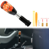 Brand New Universal JDM Crystal Rose Flowers Orange Head Automatic Car Gear Shift Knob shifter