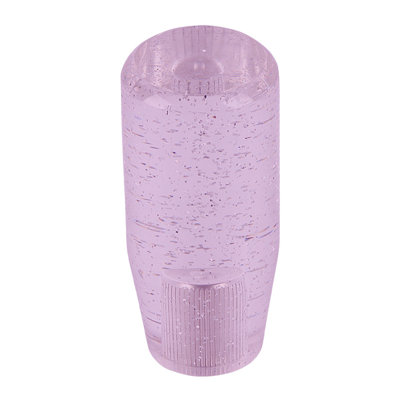 Brand New Universal 10CM Glitter Transparent Purple Manuel Shift Knob Racing Gear Shift Knob M12 M10 M8