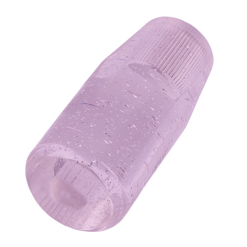 Brand New Universal 10CM Glitter Transparent Purple Manuel Shift Knob Racing Gear Shift Knob M12 M10 M8