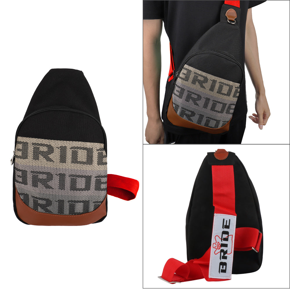 Brand New JDM BRIDE Red Backpack Molle Tactical Sling Chest Pack Shoulder Waist Messenger Bag