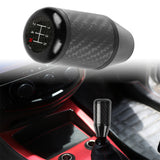 Brand New Universal 5 SPEED Black Real Carbon Fiber Racing Gear Stick Shift Knob For MT Manual M12 M10 M8