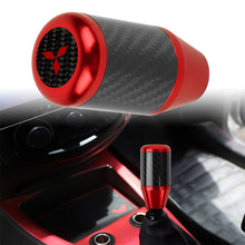 Load image into Gallery viewer, Brand New Universal Mitsubishi Red Real Carbon Fiber Racing Gear Stick Shift Knob For MT Manual M12 M10 M8