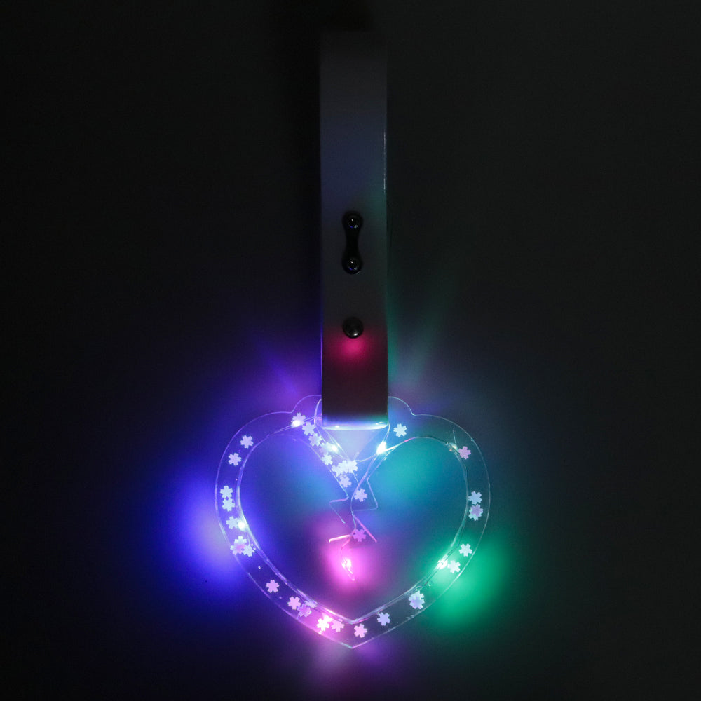 Brand New LED Broken Heart JDM TSURIKAWA Ring Subway Train Bus Handle Strap Charm Drift