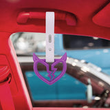 Brand New Devil Demon Broken Heart Purple JDM TSURIKAWA Ring Subway Train Bus Handle Strap Charm Drift