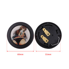 Load image into Gallery viewer, Brand New Universal Anime Hentai Car Horn Button Black Steering Wheel Center Cap