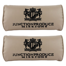 Load image into Gallery viewer, Brand New 4PCS Embroidery JP Junction Produce Vip Car Neck Rest Pillow Beige Headrest Cushion