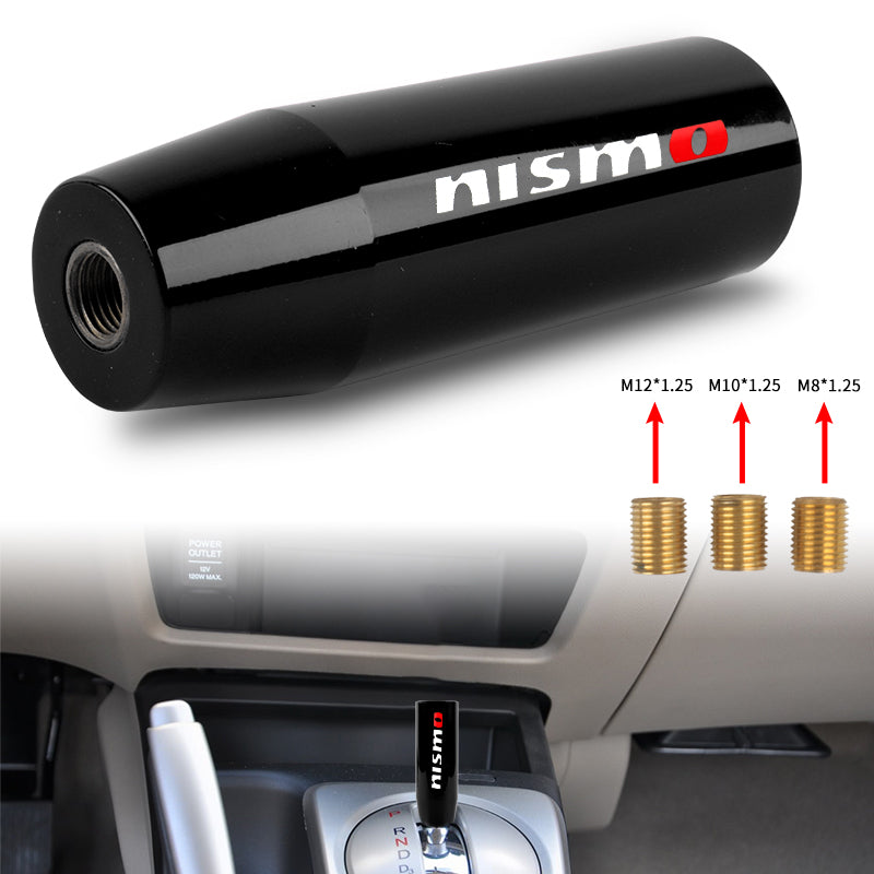 Brand New 12CM Universal Nismo Glossy Black Stick Manual Car Gear Shift Knob Shifter M8 M10 M12