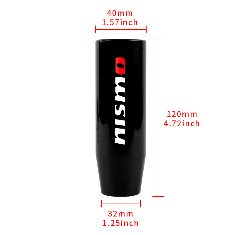 Brand New 12CM Universal Nismo Glossy Black Stick Manual Car Gear Shift Knob Shifter M8 M10 M12