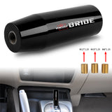 Brand New 12CM Universal Bride Glossy Black Stick Manual Car Gear Shift Knob Shifter M8 M10 M12