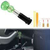 Brand New JDM Green Glitter Gourd Shape Crystal Automatic Gear Shift Knob Lever Shifter