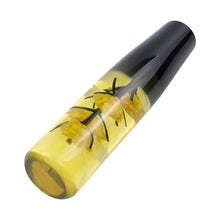 Load image into Gallery viewer, Brand New 1PCS Universal 20CM JDM Clear Yellow Real Flowers Manual Car Black Base Racing Stick Shift Knob M8 M10 M12