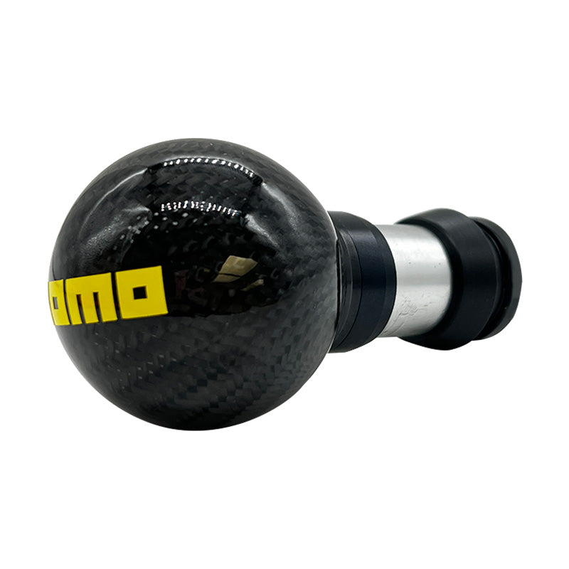 Brand New Universal Momo Real Carbon Fiber Black Round Ball Automatic Car Gear Shift Knob