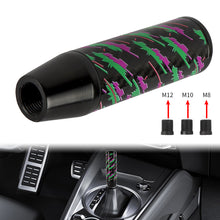 Load image into Gallery viewer, Brand New 13CM HKS Style Universal Black Carbon Fiber Manual Gear Stick Shift Knob Lever Shifter M8 M10 M12