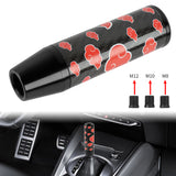 Brand New 13CM Universal Naruto Akatsuki Cloud Black Carbon Fiber Manual Gear Stick Shift Knob Lever Shifter M12 M10 M8