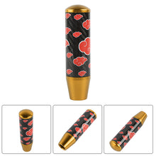 Load image into Gallery viewer, Brand New 13CM Universal Naruto Akatsuki Cloud Gold Carbon Fiber Manual Gear Stick Shift Knob Lever Shifter M12 M10 M8