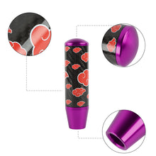 Load image into Gallery viewer, Brand New 13CM Universal Naruto Akatsuki Cloud Purple Carbon Fiber Manual Gear Stick Shift Knob Lever Shifter M12 M10 M8