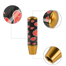 Load image into Gallery viewer, Brand New 13CM Universal Naruto Akatsuki Cloud Gold Carbon Fiber Manual Gear Stick Shift Knob Lever Shifter M12 M10 M8