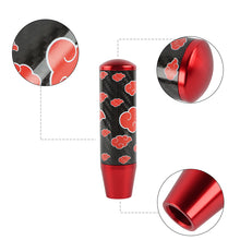 Load image into Gallery viewer, Brand New 13CM Universal Naruto Akatsuki Cloud Red Carbon Fiber Manual Gear Stick Shift Knob Lever Shifter M12 M10 M8