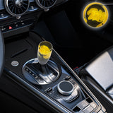 Brand New 1PCS Universal 10CM JDM Clear Yellow Real Flowers Manual Car Black Base Racing Stick Shift Knob M8 M10 M12