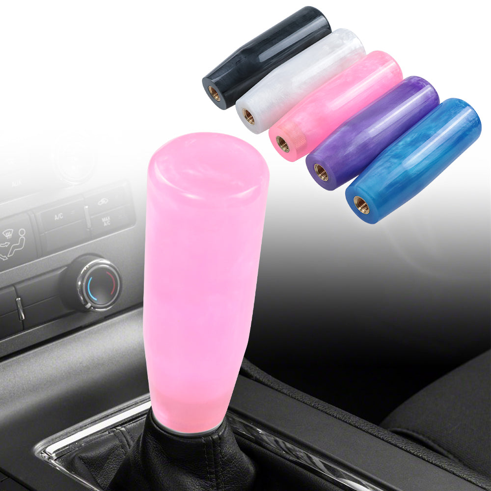 Brand New 12CM Universal Pearl Long Pink Stick Manual Car Gear Shift Knob Shifter M8 M10 M12