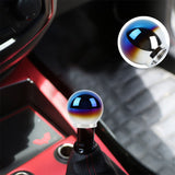 BRAND NEW Universal JDM Aluminum Burnt Blue Round Ball Manual Gear Shift Knob Shifter M8 M10 M12