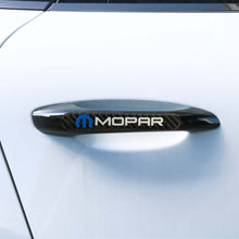 Load image into Gallery viewer, Brand New 4PCS Mopar Real Carbon Fiber Black Car Trunk Side Fenders Door Badge Scratch Guard Sticker