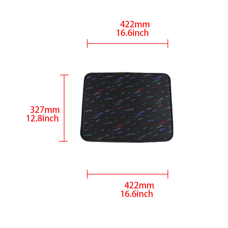 Universal car floor mat set, 4pcs. Colour: black