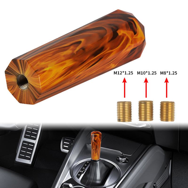 BRAND NEW JDM 150mm Universal Diamond Fire Aluminum Manual Gear Stick Shift Knob Shifter M8 M10 M12