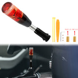 Brand New Universal JDM Crystal Rose Flowers Red Head Automatic Car Gear Shift Knob shifter