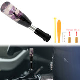 Brand New Universal JDM Crystal Rose Flowers Purple Head Automatic Car Gear Shift Knob shifter