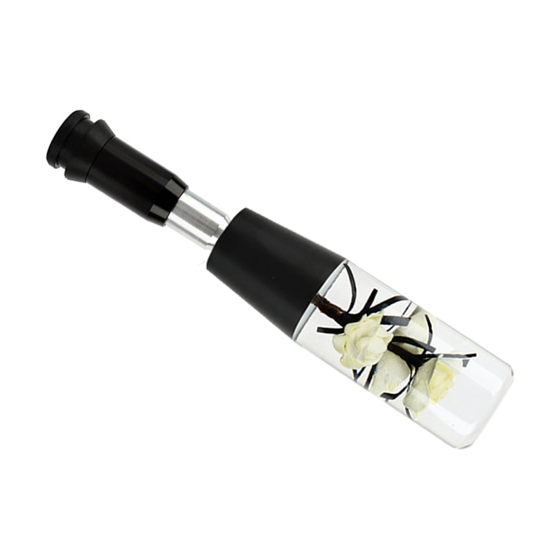 Brand New Universal JDM Crystal Rose Flowers White Head Automatic Car Gear Shift Knob shifter