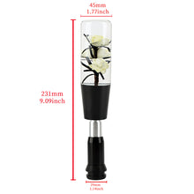 Load image into Gallery viewer, Brand New Universal JDM Crystal Rose Flowers White Head Automatic Car Gear Shift Knob shifter