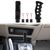 Brand New Universal Carbon Fiber Look Slotted Pistol Grip Handle Manual Gear Shift Knob Shifter M8 M10 M12