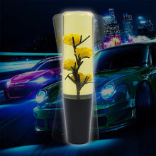 Load image into Gallery viewer, Brand New 1PCS Universal 20CM JDM Clear Yellow Real Flowers Manual Car Black Base Racing Stick Shift Knob M8 M10 M12