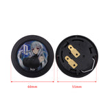 Brand New Universal Anime Hentai Car Horn Button Black Steering Wheel Center Cap