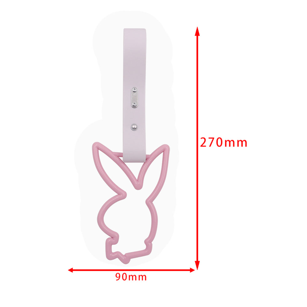 Brand New Playboy Bunny Shaped Pink JDM TSURIKAWA Subway Bus Handle Strap Charm Drift